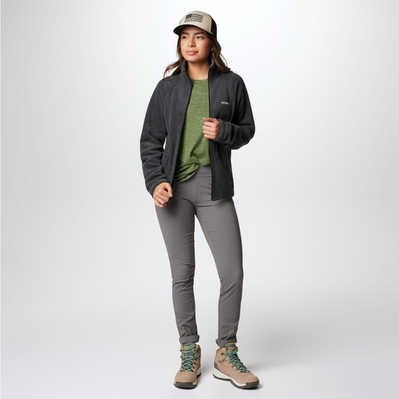 COLUMBIA Women's Benton Springs Full Zip Fleece Jacket MEDIUM CHARCOAL HEATHER - Picture 2 of 12
